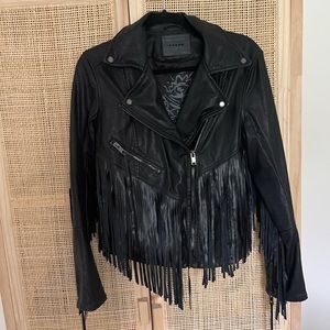 Blank NYC fringe jacket
